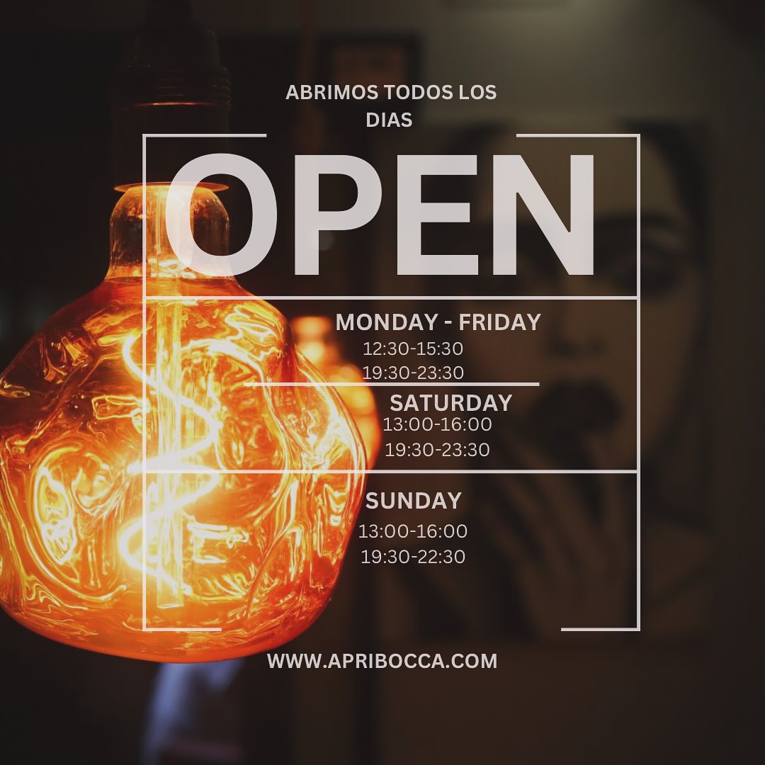 A partir del 5 de Febrero Apribocca abrirá sus puertas todos los días ???
Quien se apunta???