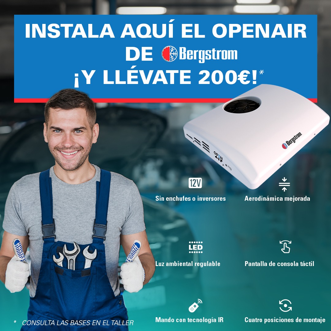 ¡Ya no hay excusas para dudar! ??
Si todavía no te has decidido a instalar el OpenAir 12V Full Inverter, este es el empujón que necesitabas.
En nuestro taller, estamos ofreciendo un descuento de 200€ ? para que disfrutes del mejor confort en tu caravana. ?
Para participar y recibir el reembolso, solo tendrás que adquirir e instalar el equipo en nuestras instalaciones. Luego, envía un correo a Bergstrom (promociones@dirna.bergstrominc.com) ? con tu nombre completo, dirección postal, DNI/NIE, número de cuenta (IBAN), y una copia de la factura con tus datos, fecha de compra, modelo, y concesionario donde se realizó la instalación. Además, incluye una foto del equipo instalado ? y otra de la etiqueta con el documento de garantía cumplimentad. Recuerda que esta promoción solo es efectiva del 15-11-2024 al 31-1-2025.
Una vez validada la documentación, Bergstrom gestionará el reembolso y recibirás una confirmación por correo. ?
¡No dejes pasar esta oportunidad con nosotros y transforma tu experiencia en la carretera! ??
#Bergstrom #BergstromSpain #OpenAir12V #OpenAir12VBergstrom
