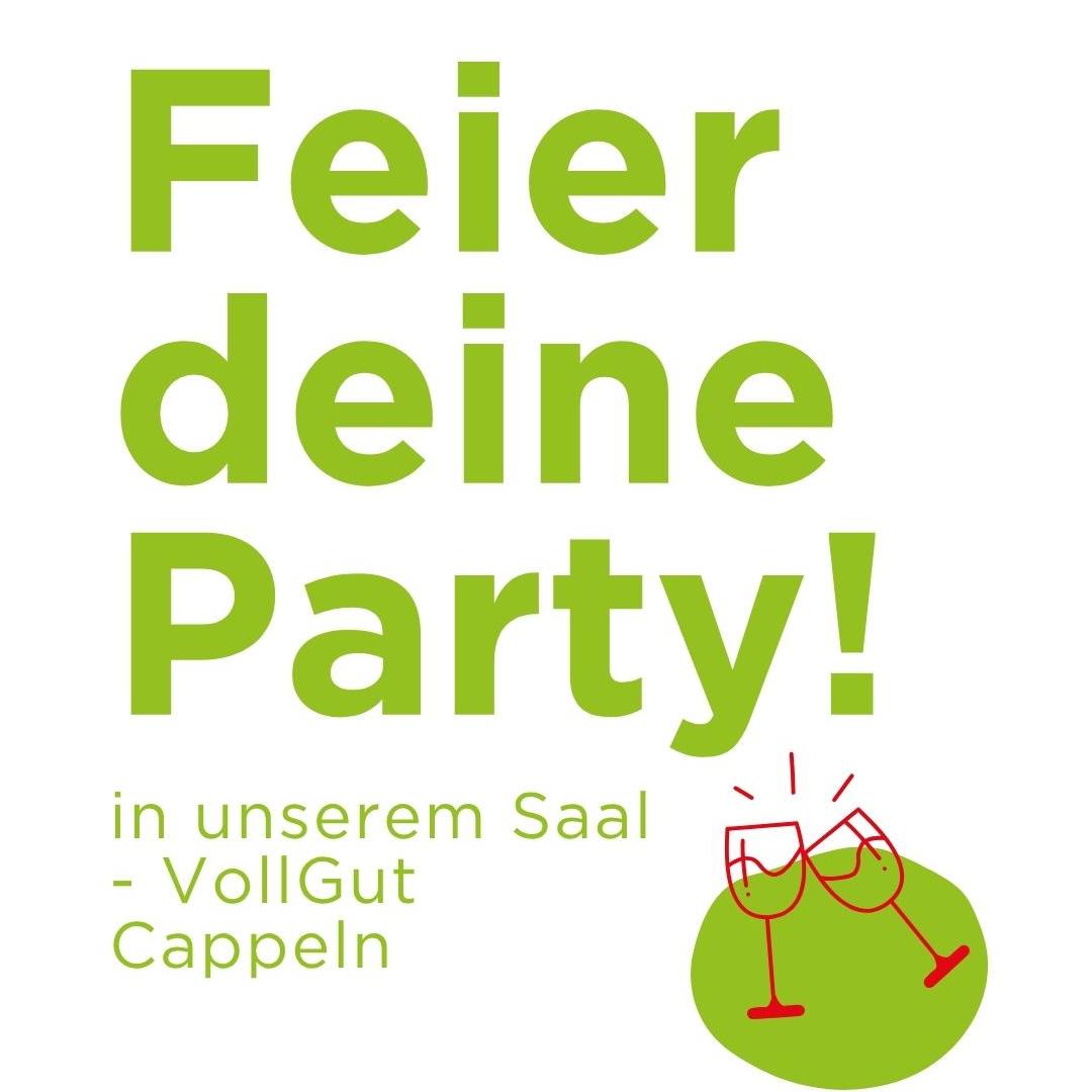 Unser Raum – Dein Event
Swipe durch die Bilder und
Du planst eine Hochzeit, Geburtstagsparty, Firmenfeier oder einen besonderen Anlass? Dann ist unser Partyraum in Cappeln die perfekte Location!
Warum unser Raum dein Event besonders macht:
• Flexible Raumgestaltung: Ob festliche Tafel oder lockere Stehparty – du entscheidest.
• Viel Platz für deine Ideen: Ideal für Feiern von 20 bis 80 Personen.
• Eigene Deko & Musik: Mach’s persönlich – wir bieten dir die Freiheit, deinen Stil zu feiern.
• Faire Pauschale: Keine versteckten Kosten – dein Budget, dein Fest.
• Einfache Planung: Wir beraten dich gern bei der Getränkeauswahl und liefern alles direkt vor Ort.
? Dein Event, unser Raum – das perfekte Match!
Jetzt anfragen und deinen Wunschtermin sichern. Wir freuen uns, deine Feier unvergesslich zu machen!