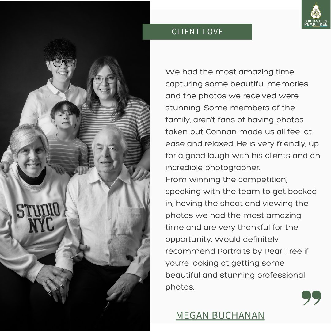 Thank you so much Megan for your beautiful words. You and your family looked like they had so much fun in the studio. We can't wait to welcome you back again soon ?