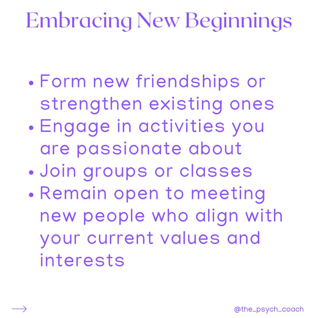 Friendships often form during pivotal life moments—whether at university, through work, or shared interests. As we grow, however, individual paths may diverge due to varying life priorities, interests, or geographical distances. 
Why Do Friendship Breakups Hurt?
💫Emotional Investment: We invest significant emotional energy into our friendships, sharing intimate aspects of our lives
💫Identity Ties: Friendships often play a role in defining our identity. Losing a friend can feel like losing a part of yourself
💫Support Structures: Friends are trusted confidantes and losing one can disrupt your support network, creating feelings of loneliness
Tips for Navigating Friendship Breakups
💫Acknowledge your feelings: Allow yourself to grieve; it's normal to feel sadness, anger or confusion
💫Reflect on the relationship: Consider what made the friendship valuable and what led to its end. This reflection can provide closure and insight into what you value in relationships
💫Communicate openly if possible: If the situation allows, communicate openly with your friend to express feelings and seek understanding
💫Seek support: Lean on other supportive relationships—whether friends, family, or a therapist—to process your emotions and gain perspective
💫Focus on growth: Use this transition as an opportunity for self-discovery. What have you learned about yourself? What do you seek in future friendships?
💫Be compassionate with yourself: Remember that friendship breakups are a natural part of life and not a reflection of failure 
While a friendship breakup can be painful, it also opens the door for growth and new connections. Engage in activities you are passionate about, join groups or classes and remain open to meeting new people who align with your current values and interests.
If you find yourself struggling with the emotions surrounding a friendship breakup, know you’re not alone. I’m here to provide support and guidance as you navigate this transition. Book your FREE consultation via the link in my bio.
 #selfgrowth #changingmindset #growthmindset #psychotherapist #healingjourney #selfdevelopment #friendshipbreakup #adultfriendship