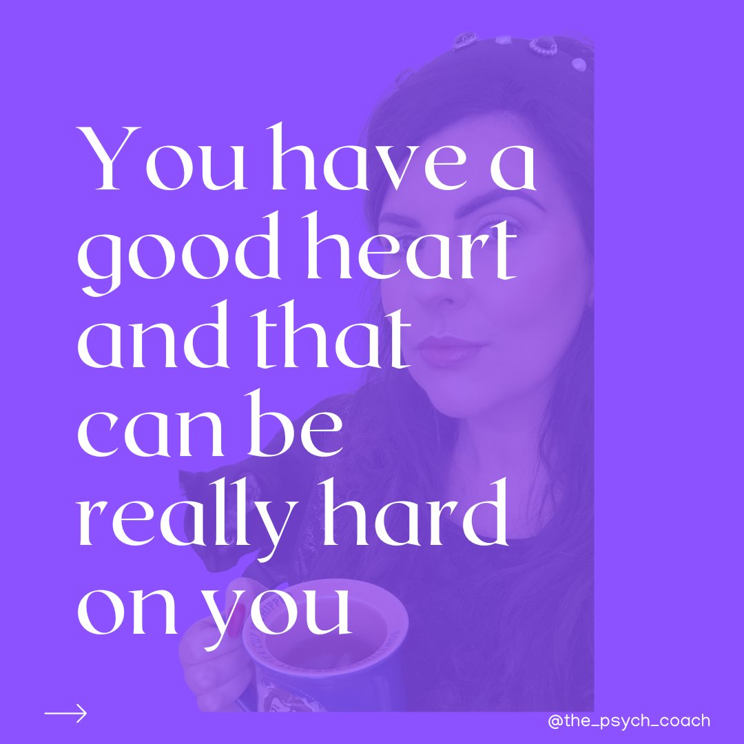You have a heart of gold which can sometimes be really difficult and painful for you.  It may even feel like that heart is breaking right now.
I see you and I know that you care deeply.  You are a sensitive soul.  I know you’re doing your best every day to try help the world.
But maybe you feel like your efforts are not enough.  You have guilt for the moments of joy in your life. You find yourself overwhelmed with sadness, despair or anger.
Your soul hurts witnessing one atrocity after another.  You are in pain seeing constant violation of rights.
This is because you care about people and about the world and you are passionate about justice and equality.  It’s because you believe in kindness. It’s because you are not prepared to give up on what’s right.  It's because you are a good person.
I know it’s really hard, I get it.  But you need to look after yourself too.
Take breaks when you need them.  Mind your beautiful heart. Do not give up on your joy, it is a protest in times of forced despair and uncertainty. 
If you would like support from someone who also cares deeply, you can book your FREE consultation, via the link in my bio.
#joy #sensitivesouls #brokenheart #psychotherapist #irishpsychotherapist