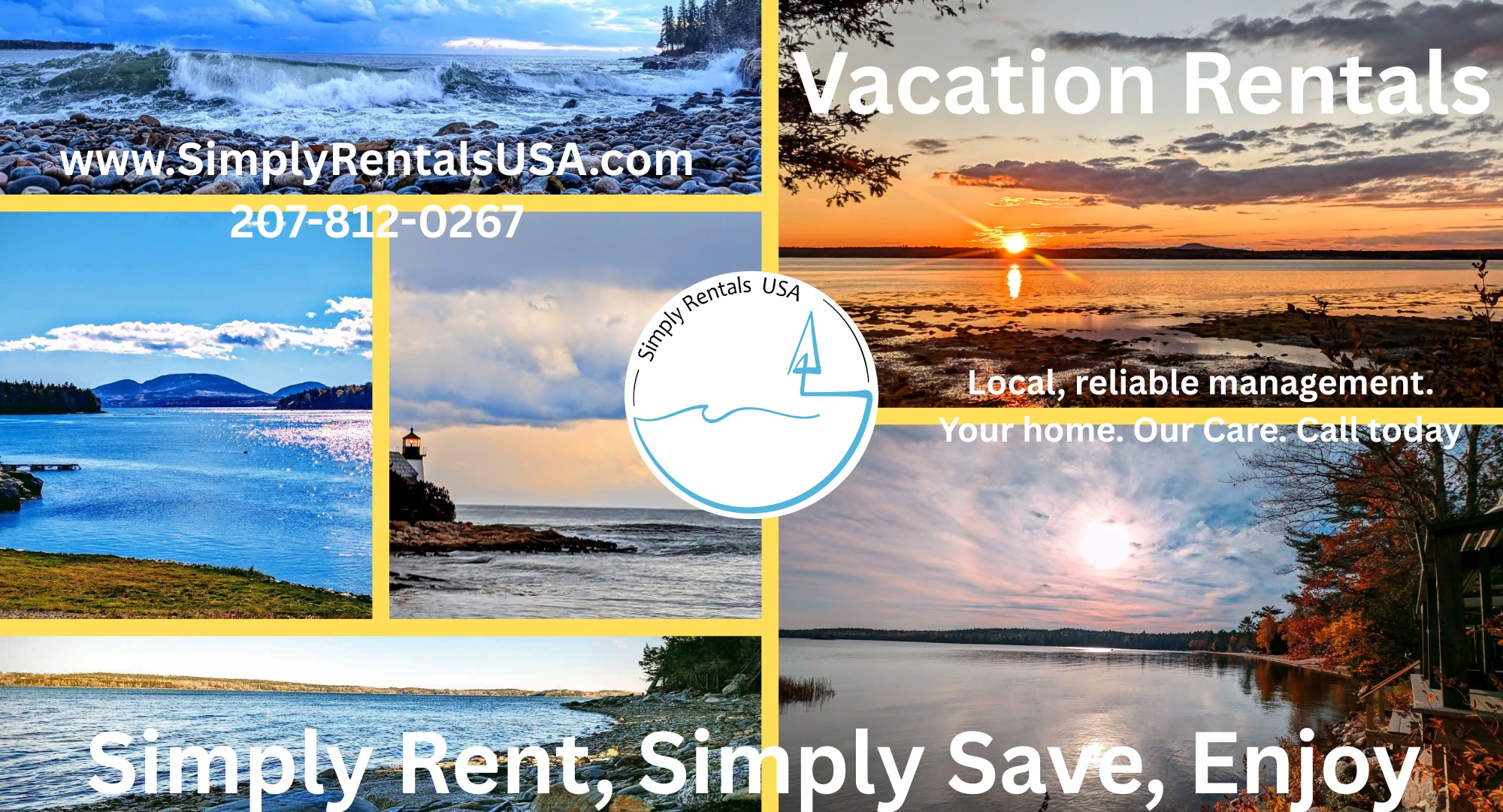 ? Local, reliable management. Your home. Our care. Call today. ?
Are you looking to offer your home for short term vacation rentals? Give us a call or reach our via our website.
? 207.812.0267
? www.SimplyRentalsUSA.com
#simplyrentalsusa #vacationvibes #rentalhomes #rentalproperty #mainevacation