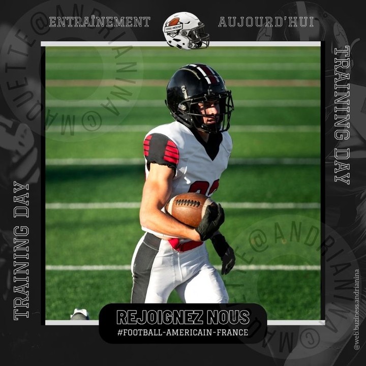 Augmentez l'impact de vos publications.
Conçu pour donner un coup de pouce aux clubs de Foot Us.
Un design prêt à être personnalisé : L'Appel à l'Entraînement.
Décliné en 10 coloris, format 1:1 (Carré).
Faciles à personnaliser (Remplacez juste la photo - non incluse).
Personnalisable avec (Canva et autres applications similaires)
Offert et envoyé sans modification.
#footballamericainenfrance #footballusfrance #footballaméricain #footballamericain #footusfrance