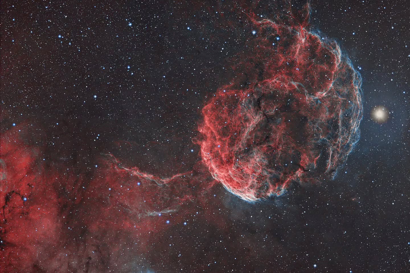 Jellyfish Nebula from last week
www.astro-winkerling.de
#celestron #skywatchereq8rpro
#rasa11 #asi2600 at bortle 5 sky
#yourESA #nasa #astrofotografia #astrofotografie #astropicsdaily #winkerling #heinerweiss #astrofotografie #astrophotography #planetarynebula #heinerweiss_photography #heinerweissphotography #fuckelonmusk #skywatchereq8rpro #hutechidasnbz #backtonature #fightlightpollution #galacticnebula #CelestronRASA11 #zwoasi2600 #zwoasi #stopspacex #vhsschwandorf #astroregensburg #fotoclubregenstauf #passioneastrofotografia #apod