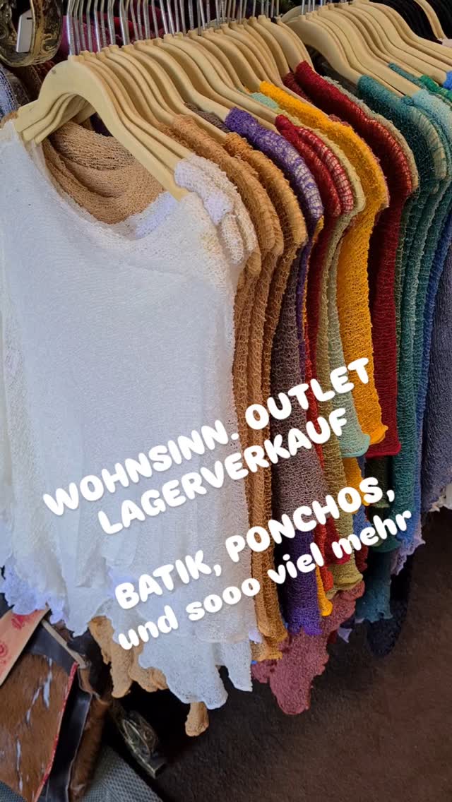 #wohnsinn #mühlheim #poncho #Batik #lagerverkauf #outlet