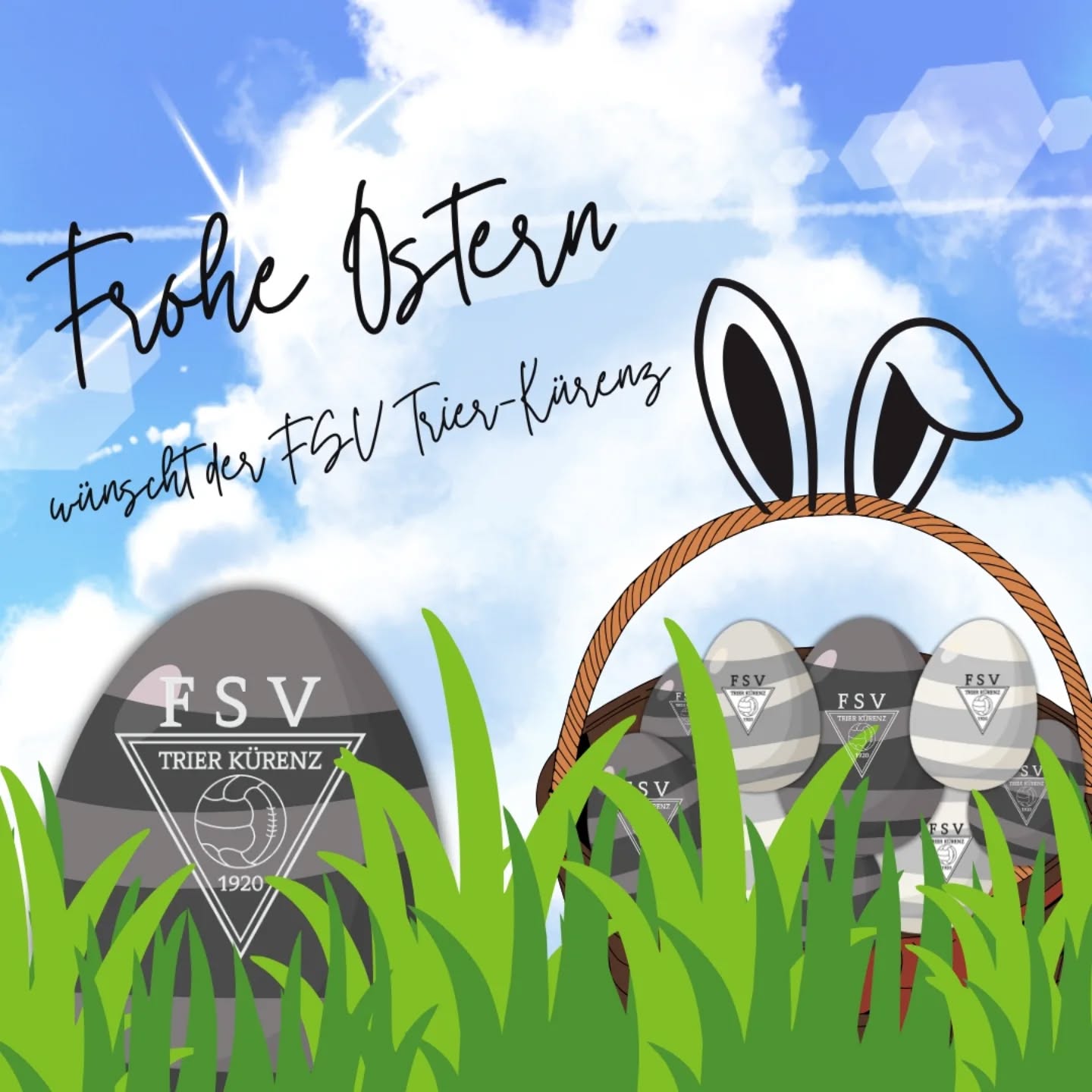 Der FSV Trier-Kürenz wünscht allen frohe Ostern und erholsame Ostertage?
P.S. Wie viele Ostereier findest du auf dem Bild? ?
________
#fsv #fsvkuerenz #trier #ostern #easterbunny #eastereggs #ostereier #easter #froheostern