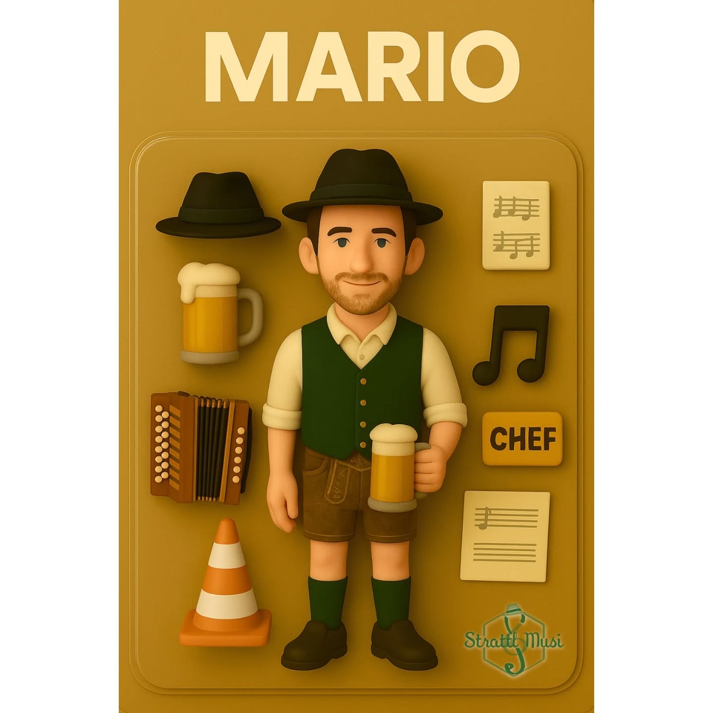... und weiter geht's! 😊👋🏼
• Mario, steirische Harmonika
... wäre die Strattl Musi ein Auto, wäre Mario unser Navigationssystem. 😉 Mit seinem obersteirischen Charme leitet unser Leobner nicht nur die Strattl Musi, sondern er könnte auch Gösser-Vertreter in der Oststeiermark werden. (Interesse @gutbessergoesser ? 😜) 🏔🍻
• Matthias, Tuba
... ist viel unterwegs (sowohl auf der ganzen Welt als auch auf Snapchat 😜) und hat immer den aktuellsten Buschenschankkalender bei der Hand. 📲 🛫 🗓
• Sarah, Harfe & Gitarre
... ist immer mit dabei (obwohl "kaum jemand sie hört" 🙉) und macht immer öfter mit gekonnten Glissandi auf sich aufmerksam. 🤓 🎶 💪🏼