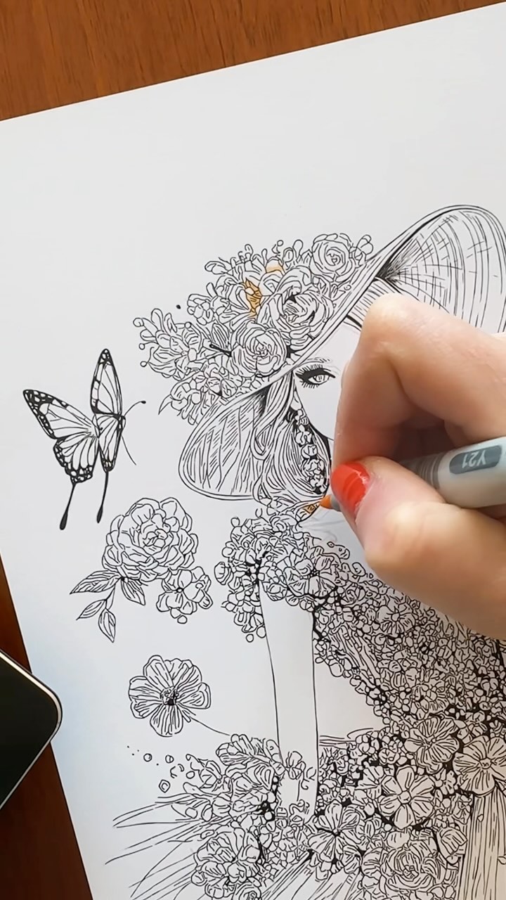 Still adding magic to this piece ?
It’s just the beginning - follow to watch it bloom into its final form!
#ArtInMotion #CreativeJourney #WatchMeCreate #DreamInColor #MarkerArt #CopicMarker #CopicCiao #Hahnemühle #FloralIllustration #FashionIllustrations #ArtistAtWork #Topenga #TopengaArt