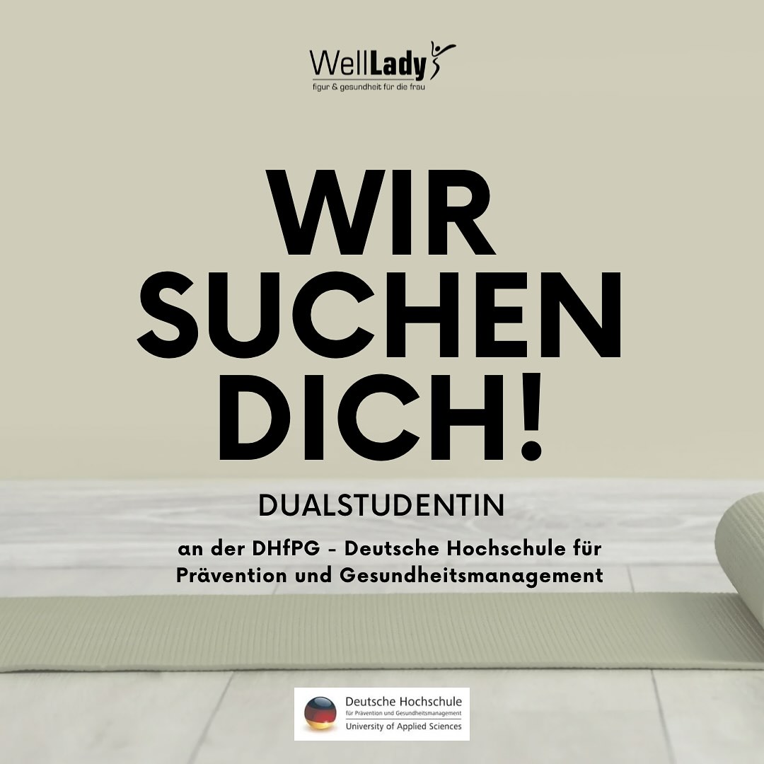 ? WIR SUCHEN DICH! ?
Du brennst für Fitness, Gesundheit & starke Frauenpower?
Dann starte bei uns durch als Dualstudentin an der DHfPG! ??
Was dich erwartet:
✅ Praxisnahes Arbeiten im Frauenfitnessstudio
✅ Ein starkes Team, das Dich fördert
✅ Studium + Beruf = perfekte Kombi
✅ Viel Raum für eigene Ideen & Entwicklung
? Standort: WellLady Paderborn
? Jetzt bewerben & Karriere in Bewegung bringen!
➡️ service@well-lady-paderborn.de oder direkt per DM
#WirSuchenDich #Dualstudium #DHfPG #KarriereMitFitness #WellLadyPaderborn #TeamPower #FitnessKarriere #Frauenfitness #StarkesTeam #Fitnessjob