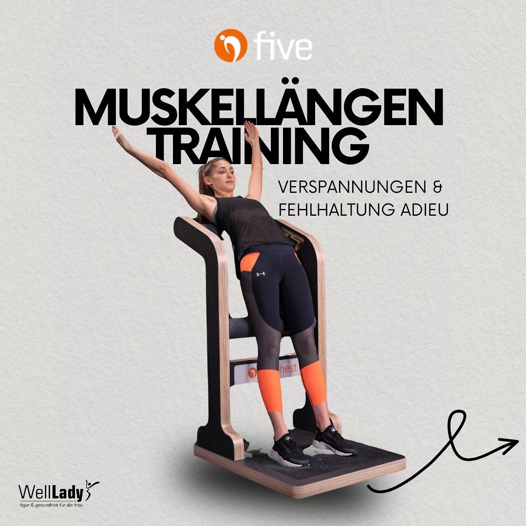 ?♀️ Mehr Beweglichkeit. Weniger Schmerzen. Mehr Lebensqualität.
Mit dem Muskellängentraining five® bringen wir Deinen Körper in Balance! ?✨
five ist mehr als nur Dehnen – es aktiviert Deine gesamte Muskulatur in ihrer Länge, richtet Dich auf und wirkt wie ein Gegenpol zu unserem sitzenden Alltag.
? Aufrichtung statt Rundrücken
? Mehr Beweglichkeit in nur wenigen Minuten
? Ideal bei Rücken-, Hüft- und Gelenkbeschwerden
? Fühl Dich aufrechter, freier und schmerzfreier – bereits nach der ersten Einheit!
#WellLadyPaderborn #fiveM5 #Muskellängentraining #SchmerzfreiBewegen #Frauenfitness #BeweglichStarkSchmerzfrei #StarkeHaltung #WellnessFürDeinenRücken