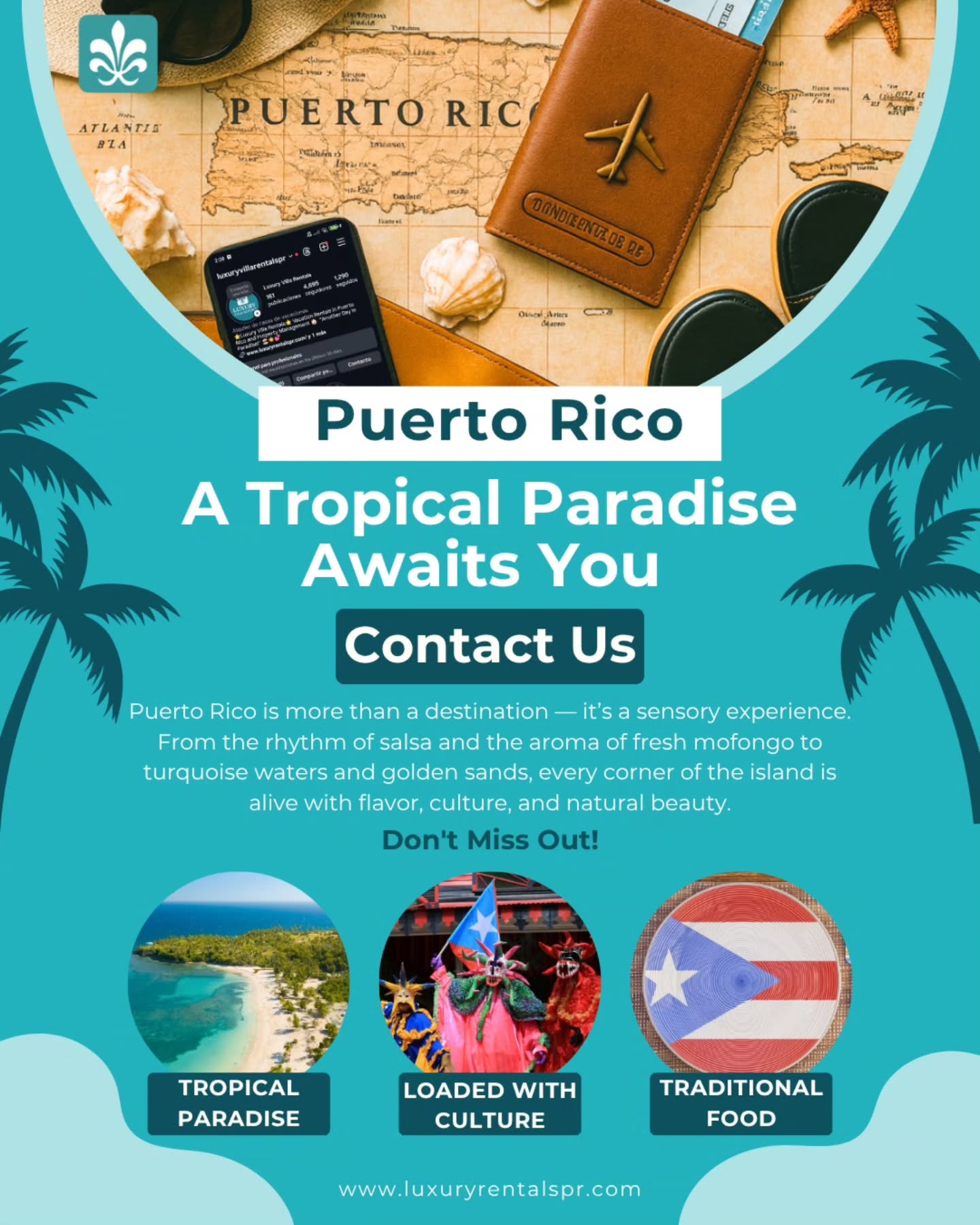 ✨ Puerto Rico: A Tropical Paradise Awaits You ✨
Puerto Rico is more than just a destination — it’s a vibrant experience. From salsa rhythms and authentic mofongo to turquoise waters and golden beaches, the island is alive with culture, flavor, and beauty. ?
? Río Grande – Gateway to El Yunque and pristine beaches, blending adventure with serenity.
?️ Palmas del Mar – A resort community offering golf, dining, a marina, and oceanfront villas that redefine luxury.
? Cabo Rojo – Iconic sunsets, salt flats, and breathtaking beaches where coastal beauty meets local life.
Choose your paradise, book your stay, and let Puerto Rico do the rest. ?
? Discover your villa today → www.luxuryrentalspr.com
#LuxuryStayPR #PuertoRicoVillas #IslandEscape #TravelInStyle #TropicalParadise