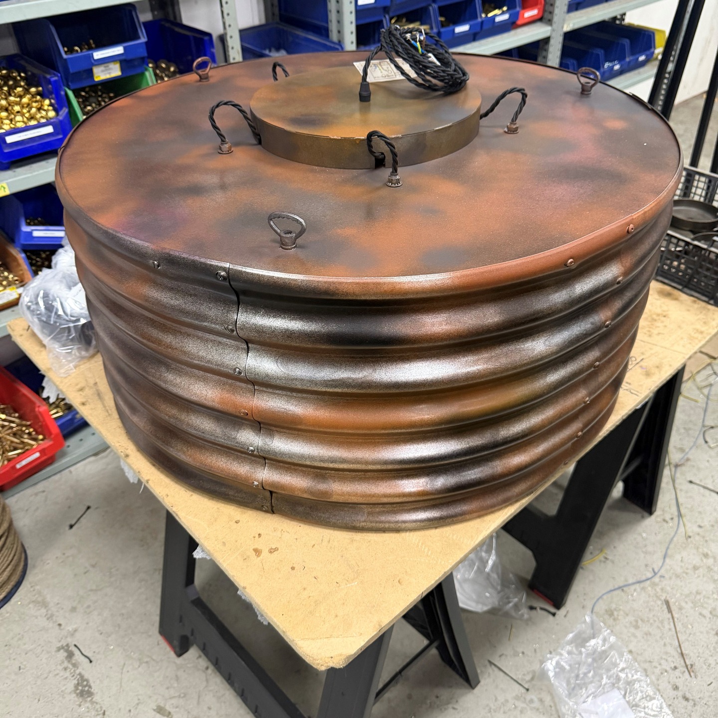 Turning industrial grit into glowing art ✨
We’ve taken this corrugated steel drum, given it a rich aged finish, and transformed it into one of our bespoke light features — proof that beauty often comes from the unexpected. ??
#BespokeLighting
#LightingDesign
#UpcycledDesign
#IndustrialStyle
#HandcraftedLighting
#lightingdesign
#bespokelighting
#lightingmanufacturer
#UKManufacturing
#hotellighting
#leisurelighting
#interiordesign
#hospitalityindustry