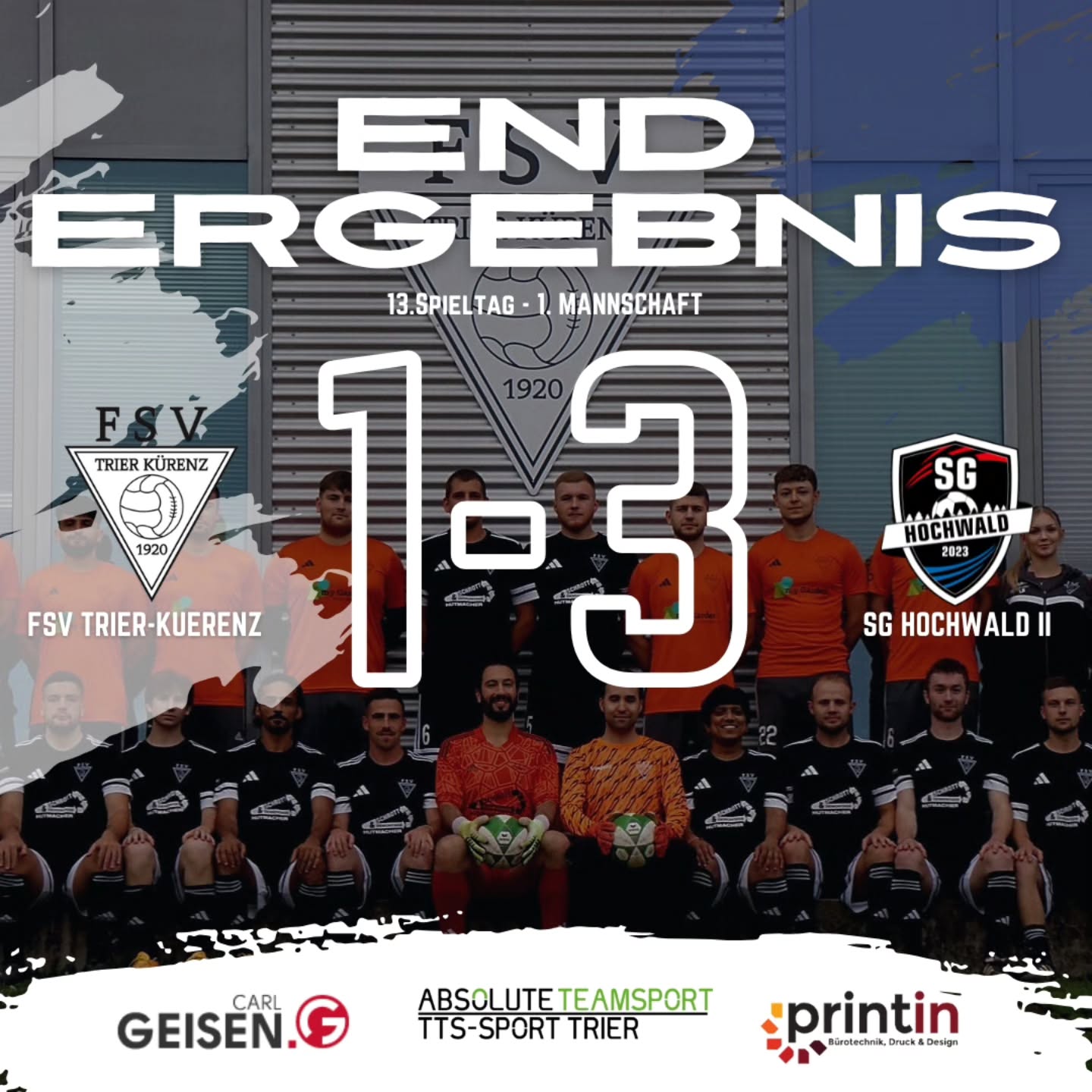 ⚪️1.Mannschaft wartet weiter auf Punkte - 2.Mannschaft verpasst Sieg⚫️
Am gestrigen Sonntag verpasste die Zwote gegen die Drittvertretung der @sg_saarburg_serrig den Sieg. Nach munterer, jedoch torloser erster Halbzeit konnte sich die 2. Mannschaft für ihre Bemühungen belohnen. Denn nach dem Vergeben zahlreicher Chnacen, landete ein abgefälschter Schuss von Arthur in der 77.Minute im Tor. Kurz darauf fiel zwar noch das vermeintliche 2:0, doch der Treffer wurde wegen einer Abseitsstellung zurückgenommen. Und ähnlich wie die Wochen zuvor musste man spät, in der 87.Minute, noch den 1:1 Ausgleichtreffer hinnehmen.
In der anschließenden Partie startete die 1. Mannschaft gegen die @sghochwald vielversprechend. Nach einem Fehler in der Hochwald-Defensive brachte Miguel die Erste mit 1:0 in Front. Doch noch vor der Pause drehte Hochwald die Partie durch einen Sonntagsschuss und ein Standardtor zum 1:2-Halbzeitstand. Nach Wiederanpfiff gelang es den Gästen in der 65. Minute auf 1:3 zu erhöhen. Zwar gab es durchaus Gelegenheiten den Anschlusstreffer zu erzielen, allerdings mangelte es an der Kaltschnäuzigkeit.
Am Ende musste man sich somit geschlagen geben. Gegen clever agierende Hochwälder verpasste das Team in den entscheidenden Momenten die eigenen Chancen zu nutzen – und machte es dem Gegner bei den Gegentreffern zu leicht.
_________
#fsv #trier #spielbericht #remis #niederlage #sunday #kopfhoch #oneteam