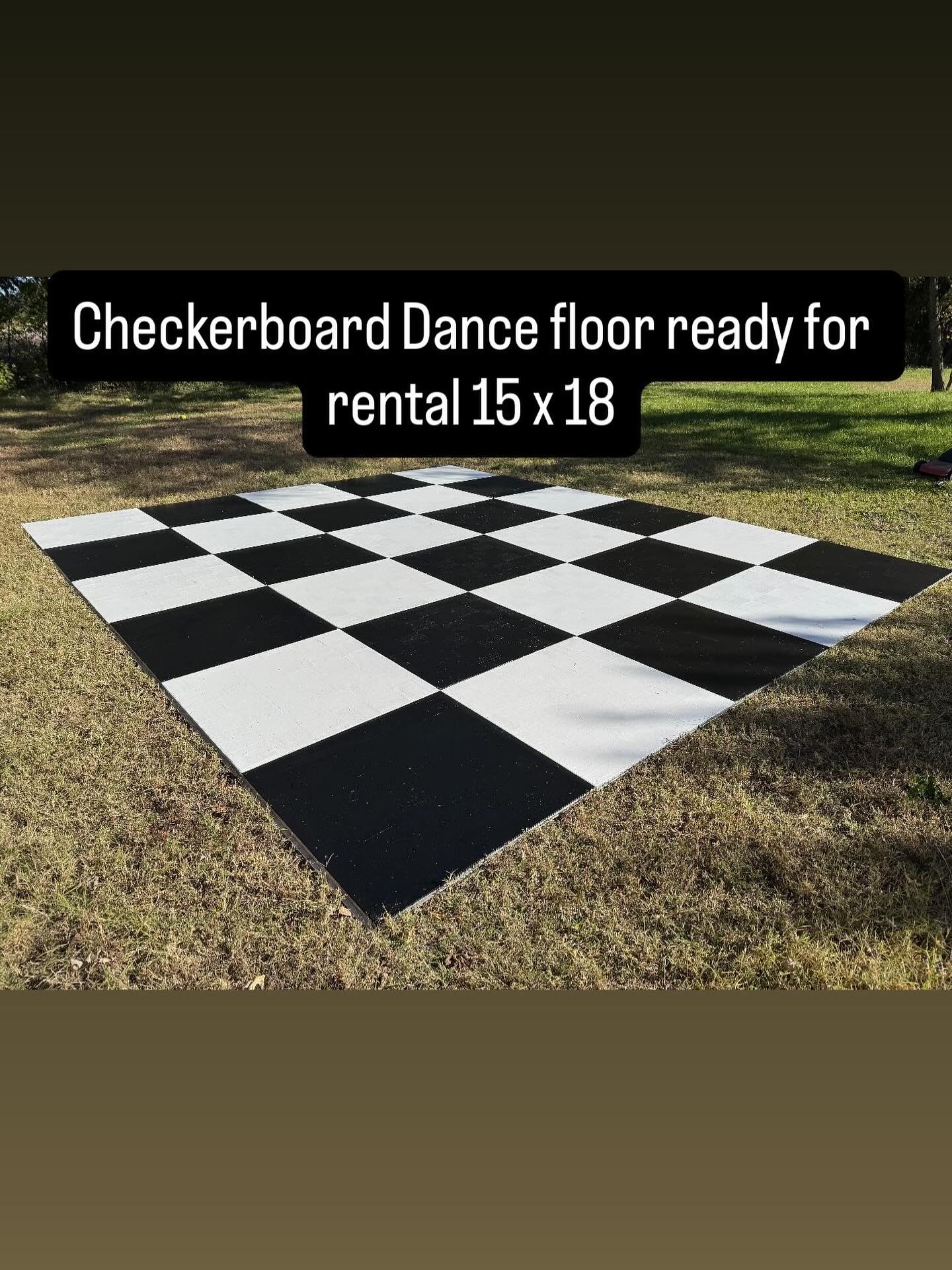 Rent a checkerboard Dance floor #DanceFloorRental