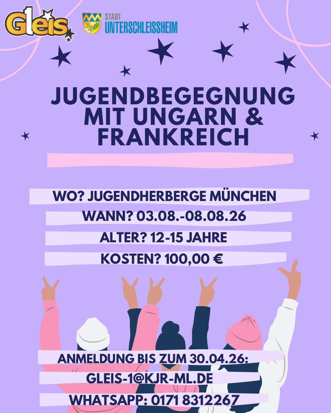 Dieses Jahr kommen Jugendliche aus den Partnerstädten in Frankreich und Ungarn zu uns. Ihr könnt euch ab jetzt anmelden und eine Woche gemeinsam mit uns verbringen. #internationalejugendbegegnung #offenekinderundjugendarbeit