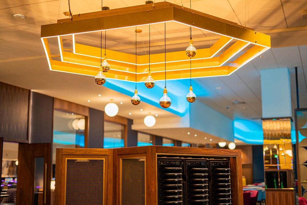 ✨ Modern lighting that makes a statement ✨
We’ve loved bringing these bespoke lighting features to life for this stunning modern bingo hall. Designed, manufactured, and assembled by our team, these pieces elevate the space with clean lines, warm illumination, and a contemporary edge.
Seeing our designs in situ is always the best part — and this venue looks top class. A fantastic project from start to finish, and a pleasure to work with such a great team to create something truly eye-catching.?
#BespokeLighting #CustomLighting #CommercialLighting #HospitalityLighting
#ArchitecturalLighting #LightingDesign #StatementLighting
#ModernInteriors #InteriorInspo #DesignDetails
#BingoHallDesign #LeisureDesign #VenueLighting
#MadeToMeasure #UKManufacturing #LightingExperts