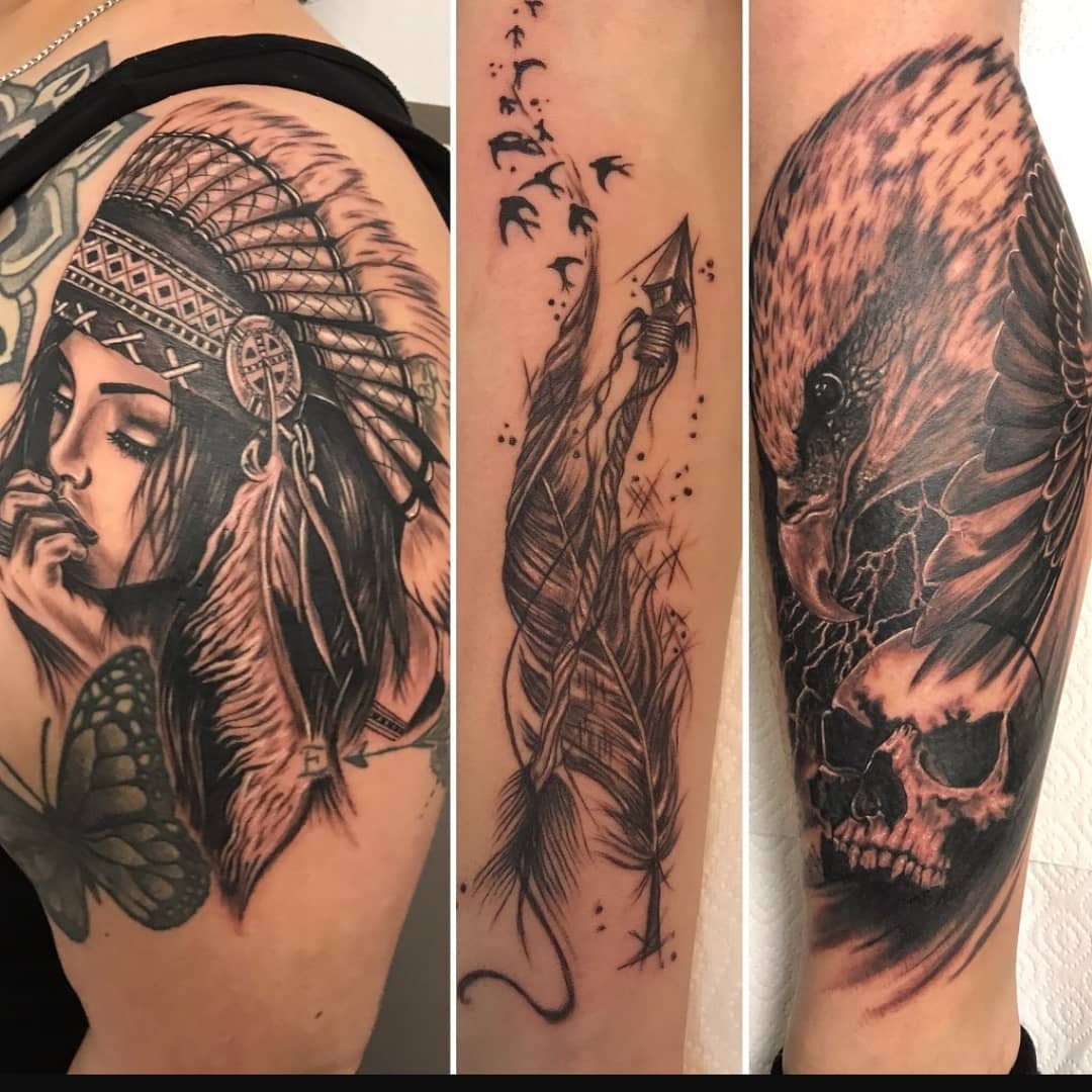 Tattooindustry.ch By âIsabel Sarconeâ #realistictattoo #blackandgreytattoo #indianer #feder #weisskopfseeadler #totenkopf #tattooed #tattoo #tattoos #tattooinspiration #tattooideas #tattooidea #tattooidee #ink #inked #inkedgirls #tattoomodel #tattostudio #tattooartist #sleevetattoo #armtattoo #legtattoo #beintattoo @tattoo__industry #SUISSE #basel #liestal WWW.TATOOINDUSTRY.CH
4410 LIESTAL AM FISCHMARKT 2