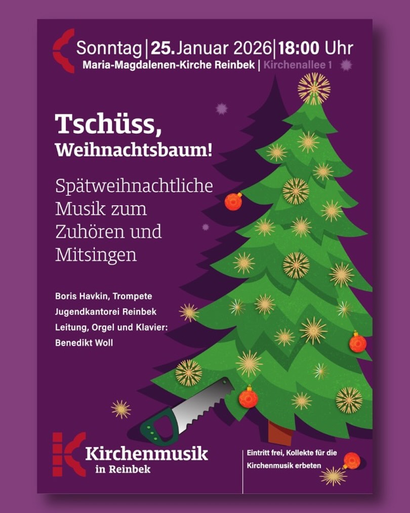 Und schon geht es weiter: Morgen Abend verabschieden wir uns von unserem Weihnachtsbaum. Eine sc....