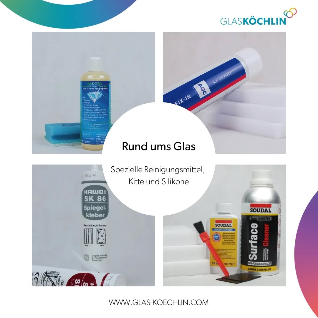 Spezielle Reiniger, Silikone und Spiegelkelber bekommst du auch bei GLASKÖCHLIN
? Radora: leicht abrasives Reinigungsmittel für Autoglas, Isolierglas, Fensterglas, Spiegel
? FIX-IN für Endverbraucher: Reinigen mattierter Glasoberflächen
? Fix-in für Monteure: Reinigungsset für mattierte Glasoberflächen enthält Silikonentferner, Oberflächenreiniger und 3 spezielle Schwämme für die Endreinigung
? Spiegelkeber: wird zur spannungsausgleichenden Befestigung von Spiegeln auf vielen Untergründen benutzt
Auf unserem Homepage findest Du weitere Produkte unter: www.glas-koechlin.com/onlineshop
#glasköchlin #glaskoechlin #monteur #glas #glasreiniger #fensterreiniger #mattiertesglas #satinato #milchglas #spiegel #spiegelkleber #reinigung