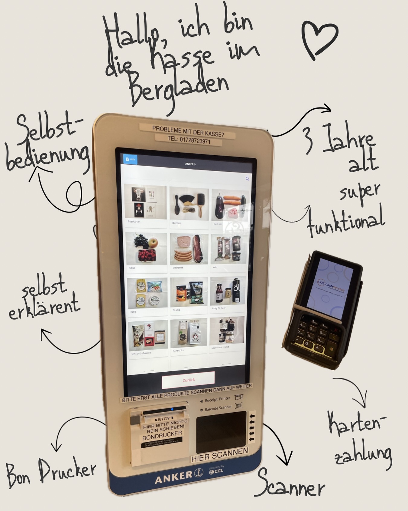 Im Januar 2023 haben wir unsere SCO-Kasse in Betrieb genommen.
Und schon sind drei Jahre vergangen! ⏳
Damals waren wir echte Trendsetter – heute findet man Self-Checkout in vielen Supermärkten und Hofläden.
Wir haben unser System weiterentwickelt, unser Sortiment ausgebaut –
sind aber unserer ursprünglichen Idee treu geblieben: ein kleiner Bergladen mit Herz. 🏔️🤍
Das Vertrauen in euch, unsere Kundinnen und Kunden, bleibt.
Und dafür sagen wir: Danke. 🙏
Wir freuen uns auf viele weitere Jahre mit euch! *Und ja selbsterklärend mit „d“ hab’s gemerkt* 😎#selbstbedienungslädchen #todtnauberg #vorratskammertodtnauberg #liebenswertestodtnauberg #schwarzwald @liebenswertes_todtnauberg