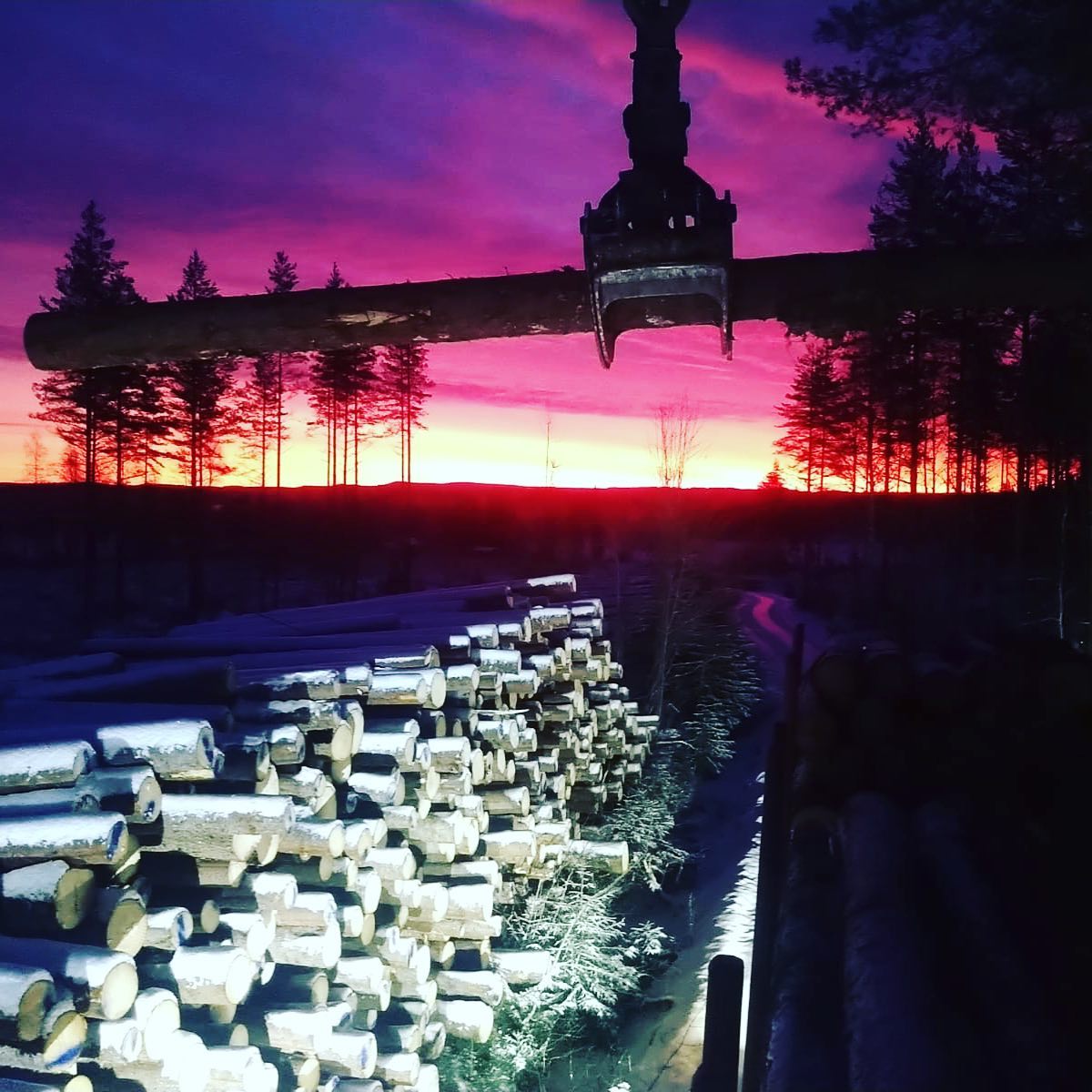 #puutavaranosturi #puutavarayhdistelmä #partasenkuljetusoy #maisemakonttori