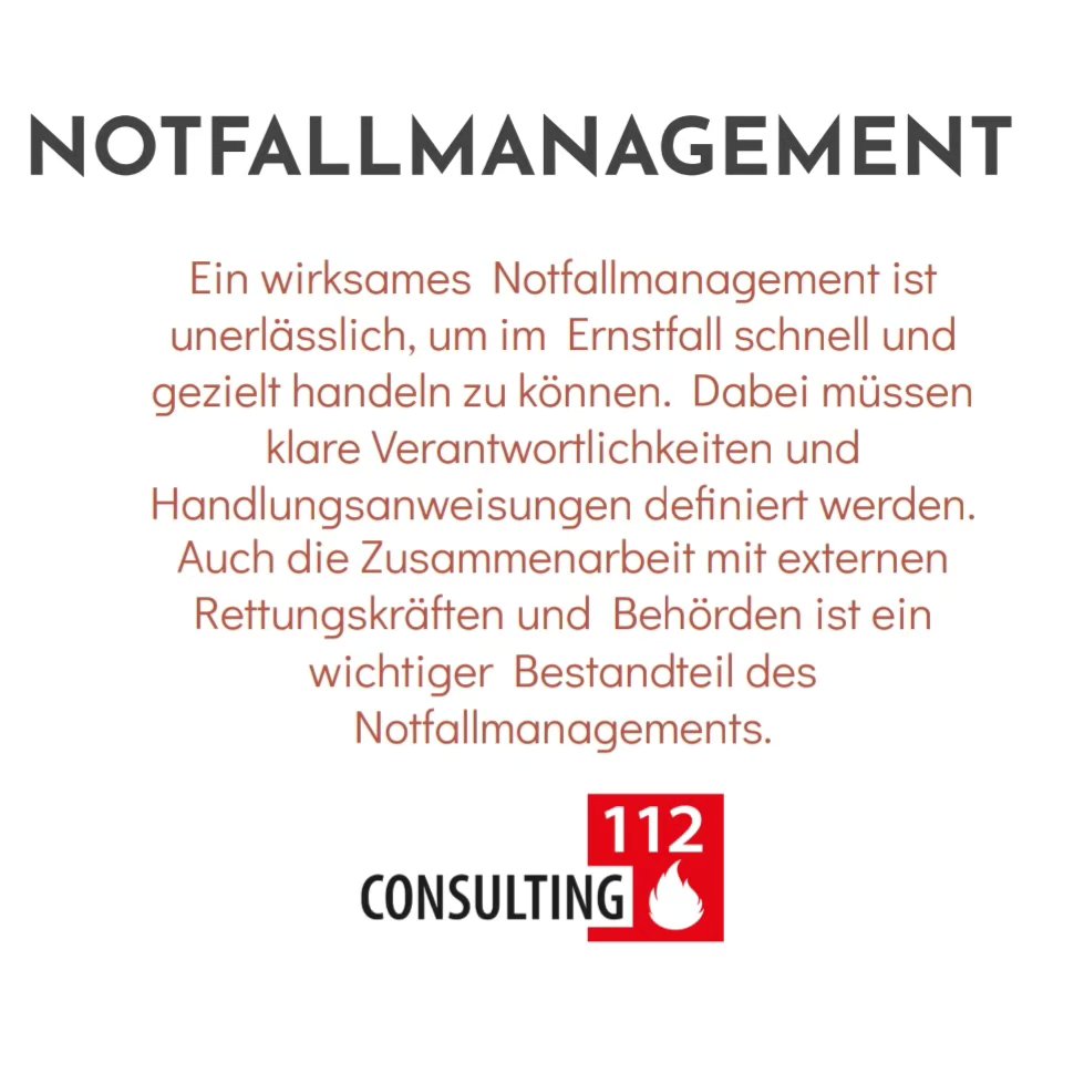 INSOLVENT werden 2/3 der Unternehmen nach einen Totalverlust auf Grund eines Brandes.
Gemäß ASR A2.2 hat der Arbeitgeber eine ausreichende Anzahl von Beschäftigten durch Unterweisung und Übung im Umgang mit Feuerlöscheinrichtungen zur Bekämpfung von Entste-
hungsbränden vertraut zu machen.
Nutzen Sie eine qualifizierte Ausbildung Ihrer Mitarbeiter.
Bestellen Sie einen Brandschutzbeauftragten.
Sicherheit für Ihr Unternehmen und verantwortungsvoller Schutz Ihrer Mitarbeiter:
https://www.consulting112.info/kontakt
Sprechen Sie uns an❗
Consulting112, Christian Rehbein
#brandschutzhelfer #brandschutzunterweisung #feuerlöscher #feuerwehr #seminar #arbeitsschutz #feuerwehrausbildung #Brandschutz #berufsfeuerwehr #löschen #brandschutzbeauftragter #brandschutzunterweisung #brandschutzschulung
#brilon #sauerland #ruhrgebiet #nordrheinwestfalen #feuerlöschertraining #feuerwehrausbildung #uvv #seminar #berufsqualifizierung #firefighter #112 #ausbildung #job #architecture #unfall #versicherung #evakuierung #feuerundflamme