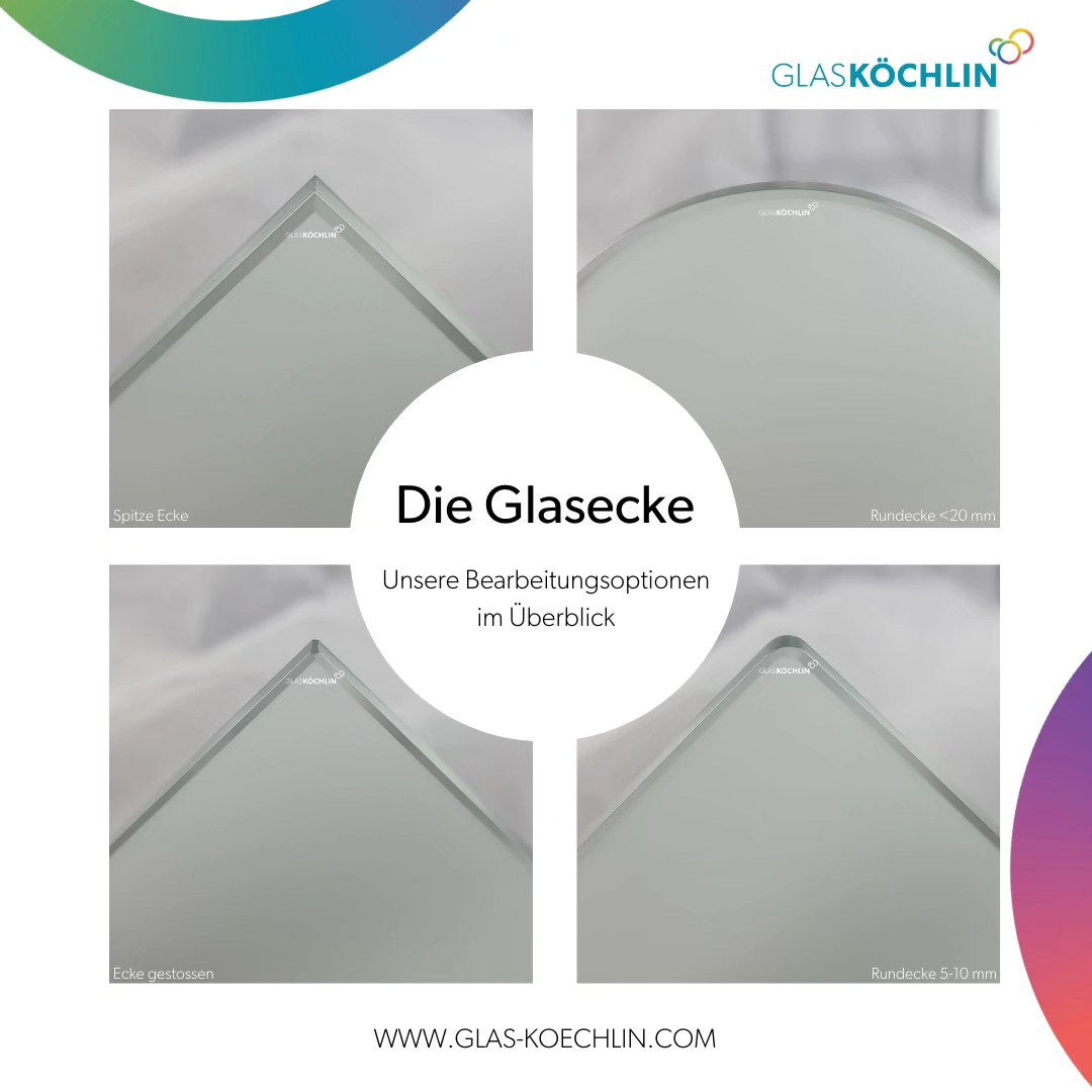 ? Heute geht es um die Bearbeitungsoptionen bei Glasecken.
Bei der Auswahl der Bearbeitungsoptionen solltest Du darauf achten, welchen Zweck Dein Glasprodukt erfüllen soll. Es geht dabei um Verletzungsgefahr minimieren, Veredlung und Gestaltgebung.
? Spitze Ecke
? Ecke gestossen
? Rundecke 5 mm bis 10 mm
? Rundecke < 20 mm
Wir beraten Dich gerne, welche Bearbeitung zu Deinem geplanten Einsatz passt!
Weitere Informationen und Bilder findest Du auf unserem GlasBlog unter: www.glas-koechlin.com/blog
#glasköchlin #glaskoechlin #isolierglas #fenster #flachglas #dusche #tür #küchen #badsäckingen #schweiz #glasecke #glaskante #glasbearbeitung #handwerker #handwerk #schreiner #metallbau #baugewerbe #architektur