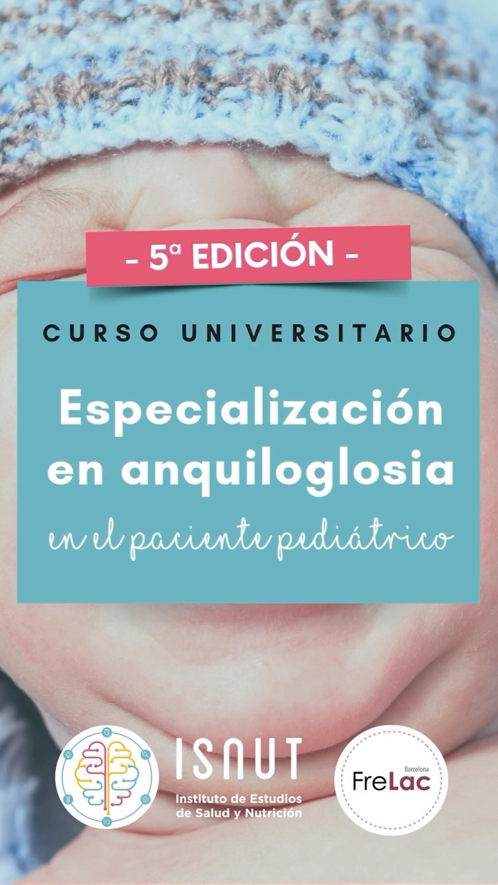 ‼️PRECIO PROMOCIONAL SOLO HASTA EL 16 DE MARZO‼️
?CURSO UNIVERSITARIO ESPECIALIZACIÓN EN ANQUILOGLOSIA EN EL PACIENTE PEDIÁTRICO?
Título propio de la Universidad Europea Miguel de Cervantes (UEMC), acreditado con 12 ECTS.
▶️ Una formación integral y práctica dirigida a profesionales sanitarios que quieran especializarse, ampliar sus conocimientos o actualizarse en el diagnóstico, tratamiento y seguimiento clínico de la anquiloglosia pediátrica.
ℹ️ Más información: info@isnut.es, en link de nuestra bio y en www.isnut.es ?
‼️TE ESPERAMOS‼️
@frelac_barcelona
@dra_cuentadientes
@laia_aguilar_comadrona
@dra.carmelabaeza
@mapaperinatal
@logopediavinculo
@mama_y_nutricionista
@carmenlilloq
@milimatarazzo
@juditmontserrat.tauholos
@logopediamiofuncional
@albapadibclc
@dr.parri
@raquelramos_pediatria
@enfermera_de_peques
@eider_unamuno
@dra.criszulueta
#isnut #isnutformaciones #formacionesquenutren #anquiloglosia #frenillolingual