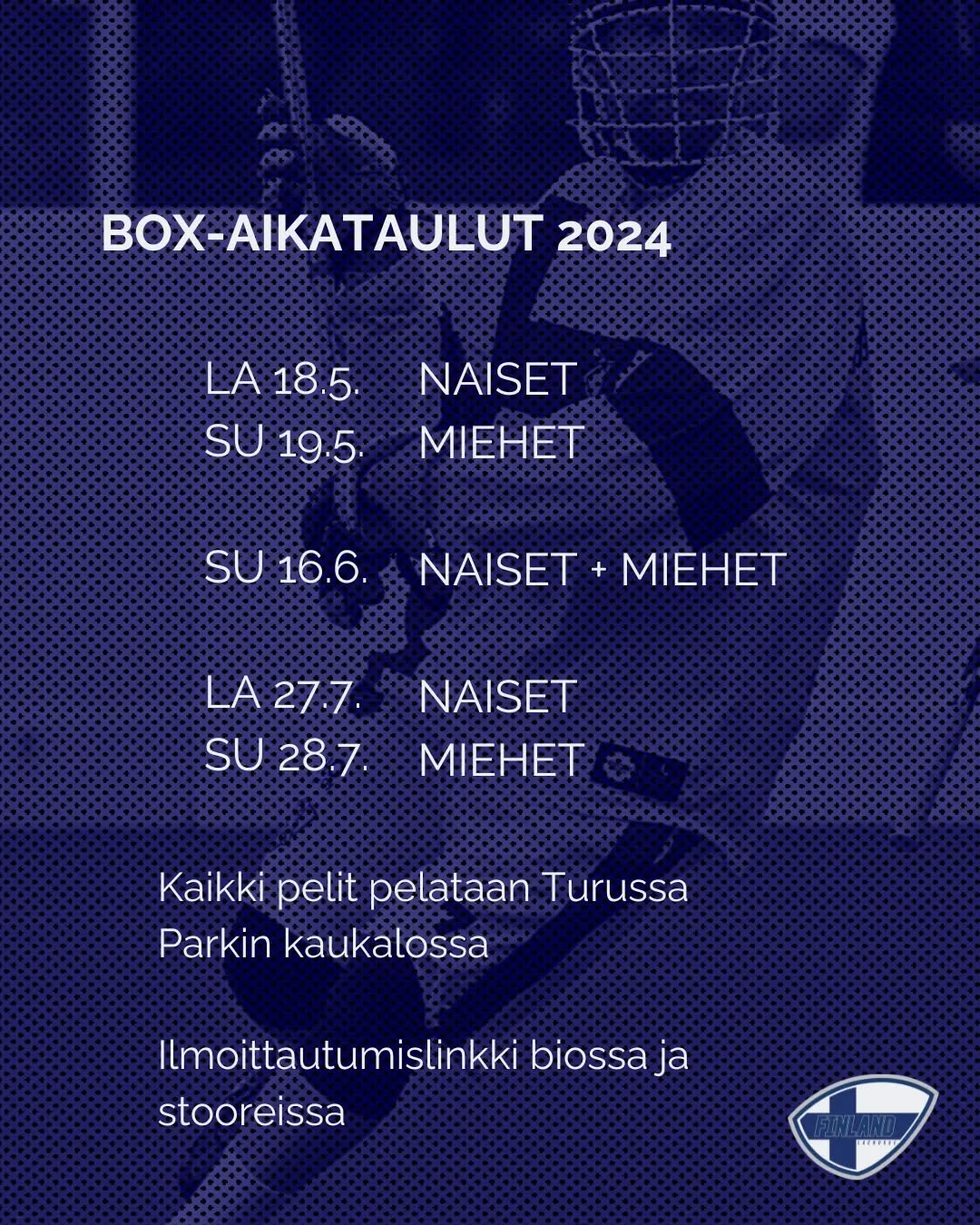 Nyt on aika ilmoittautua boxin SM-sarjaan! Tänä kesänä Turussa pelaavat sekä miehet että naiset. Linkki biossa ja stooreissa. Tuutko mukaan?
#boxlacrosse #urheilu #joukkuelaji #suomi #liikunta