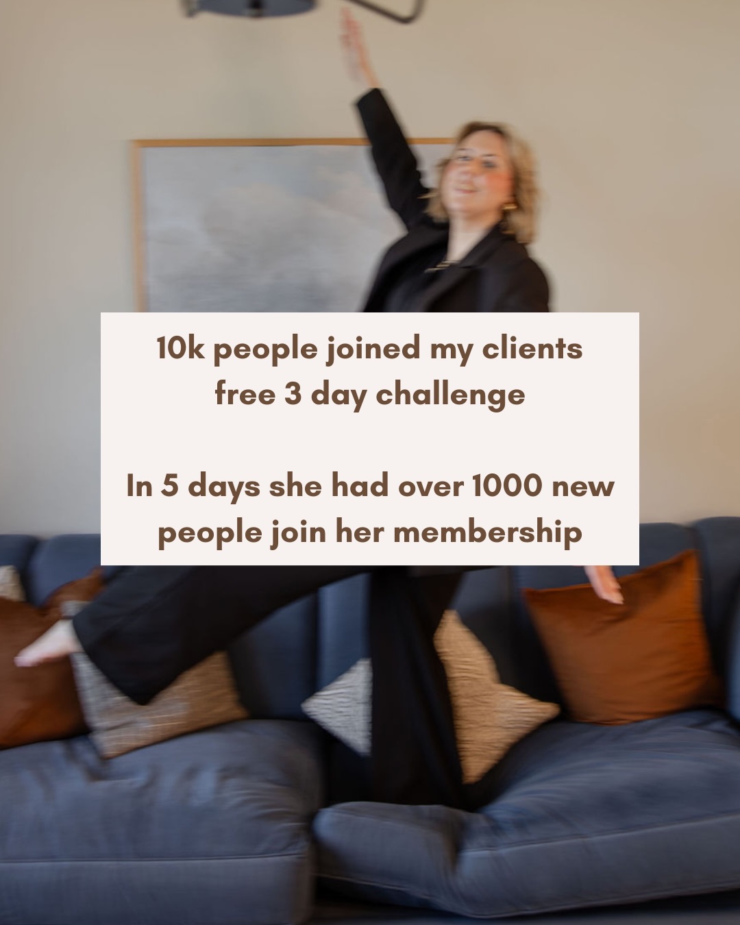 My client added an additional $97K* monthly recurring revenue from her membership launch….
*Monthly subscription only, I didn’t include the annual subscriptions
And I’m sharing the strategy with you
✨ Hint✨Community is involved
DM me 97k to book a consultation that helps bring in new people into your membership and stay!
Love you. Mean it.
Katie x
🩵
To be 100% transparent, this figure was not profit but money into the business.
Result vary from client to client and can’t be guaranteed.
#femaleentreprenuer #onlinebusinessowner #membership #communitymanager #6figurebusiness