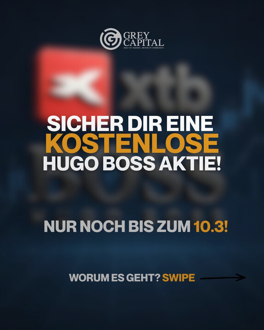BOSS-Level unlocked! 👔📈Mit XTB holst du dir gerade eine kostenlose Hugo Boss Aktie ins Depot!Kommentiere mit "XTB" und wir schicken dir den Link!Neukundenaktion läuft nur noch bis 10. März! 🚀Durch unsere starke Kooperation mit XTB profitierst du direkt von Top-Konditionen + Gratis-Start mit echter Premium Aktie.Zeit zu leveln, Konto eröffnen & BOSS sichern!#greycapital #xtb #trading #investment