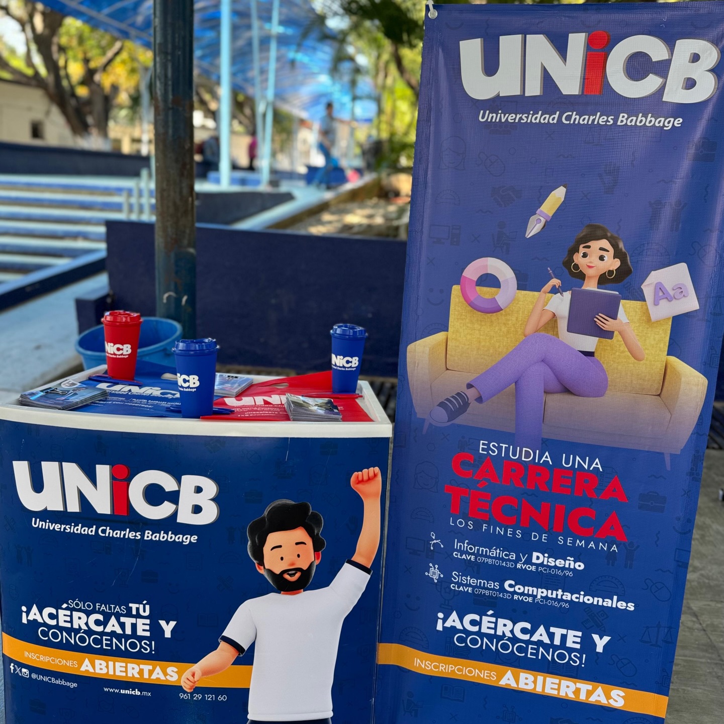 Nos encontramos en el COBACH 01. ?? #UNICBtarioEnProceso ??????