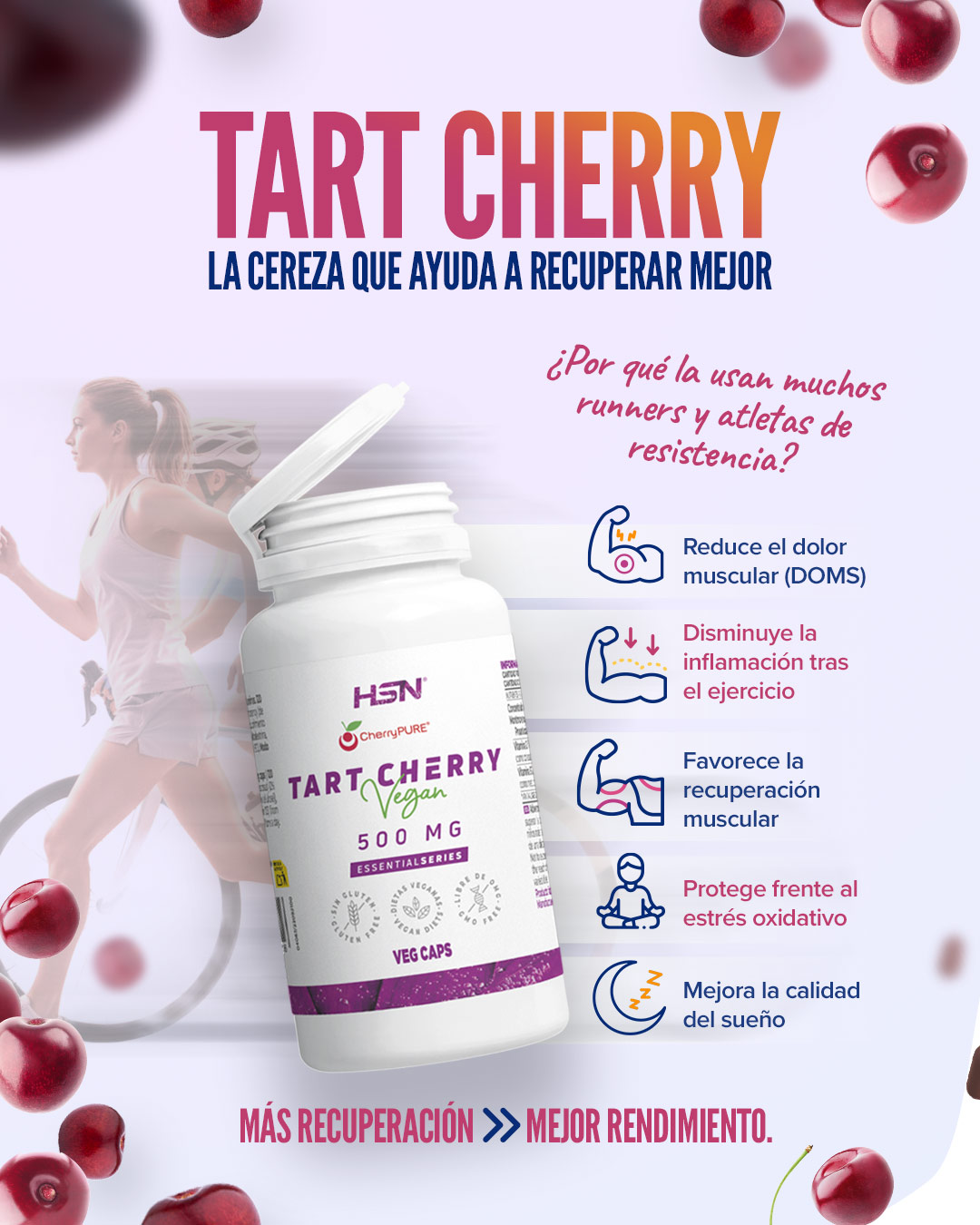 Tart cherry: la cereza que ayuda a recuperar mejor 🍒
La tart cherry...