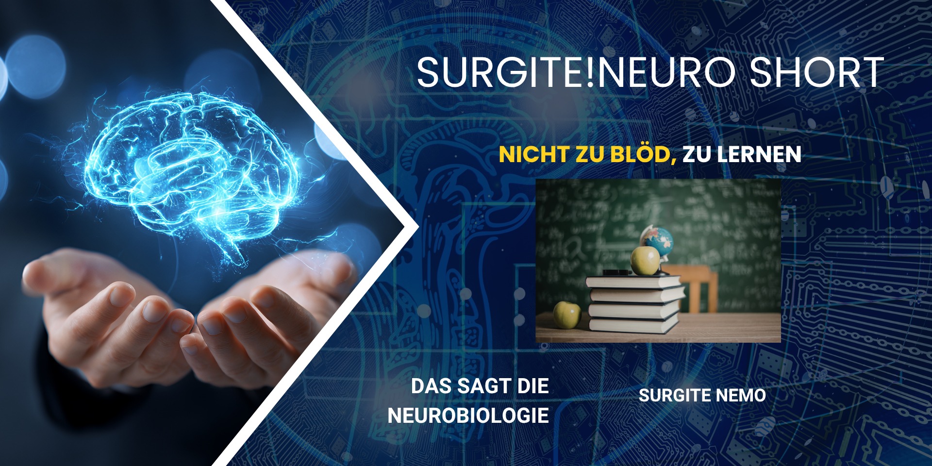Sie sind nicht schlecht im Lernen.
Sie sind nur im falschen System unterwegs.
Stundenlanges Pauken.
Druck im Kopf.
Und am Ende bleibt kaum etwas hängen.
Kommt Ihnen das bekannt vor?
Unser Gehirn lernt nicht so.
Es braucht:
*Verknüpfungen
* Emotionen
* mehrere Sinne gleichzeitig
Und vor allem:
* einen Zustand, in dem es überhaupt lernen kann.
Unter Stress passiert das Gegenteil.
Die gute Nachricht:
* Es liegt nicht an Ihnen.
* Es liegt an der Methode.
Mehr zum gehirngerchten Lernen
https://www.surgite-coaching.de/lernen-lernen-f%C3%BCrs-hirn
#lernenlernenlernen Mehr dazu im neuen Neuro-Short#surgitecoaching