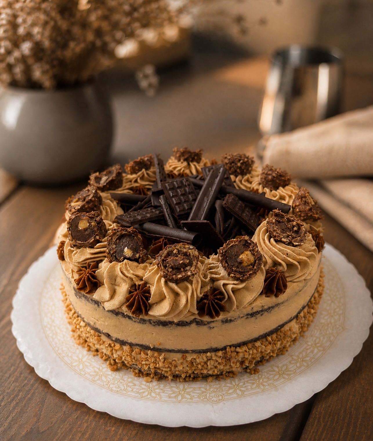 Para los amantes del chocolate… esto es otro nivel ?
Tarta de Baileys con bombones Ferrero, cremosa, intensa y simplemente irresistible.
? El Piave - Marbella
#TartaDeBaileys #ChocolateLovers #ElPiave #MomentosDulces