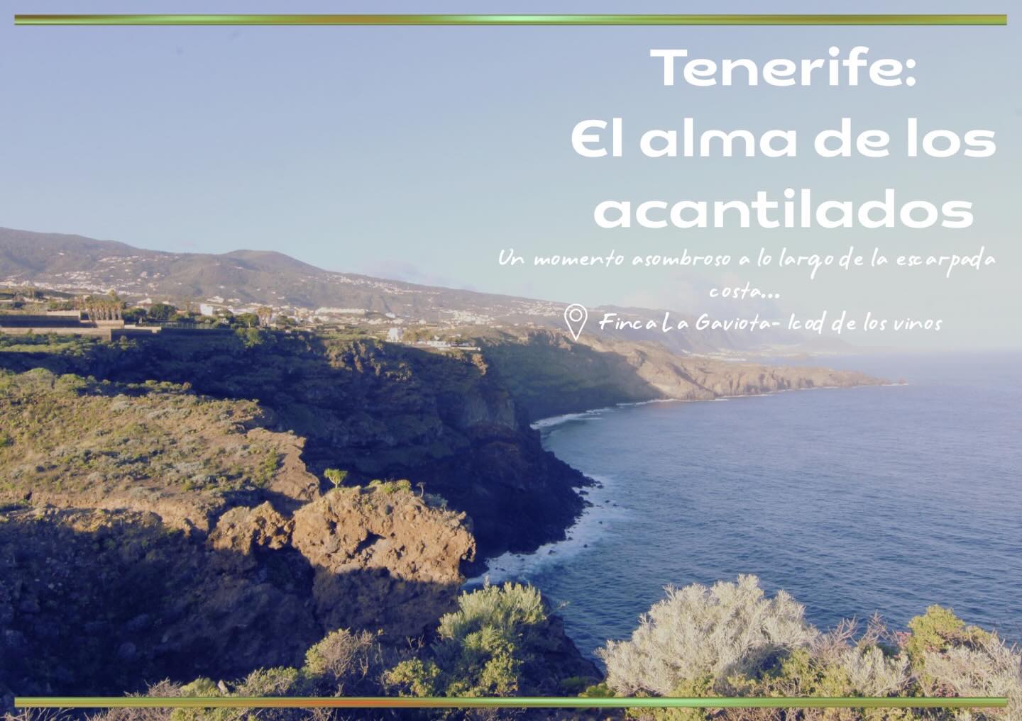 Donde el mar abraza la montaña. 💙
La esencia de Tenerife resumida en una mirada