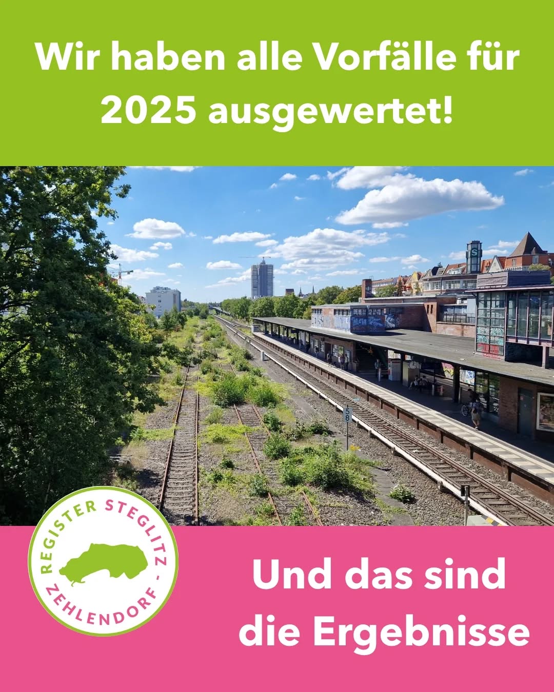 Ein kleiner Einblick in die Zahlen und Entwicklungen extrem rechter und diskriminierender Vorfälle aus dem Jahr 2025. Die vollständige Auswertung aus Steglitz-Zehlendorf, die berlinweite Analyse und die Berichte der anderen Bezirke bekommt ihr auf der Webseite der Berliner Register: https://berliner-register.de/publikationen/