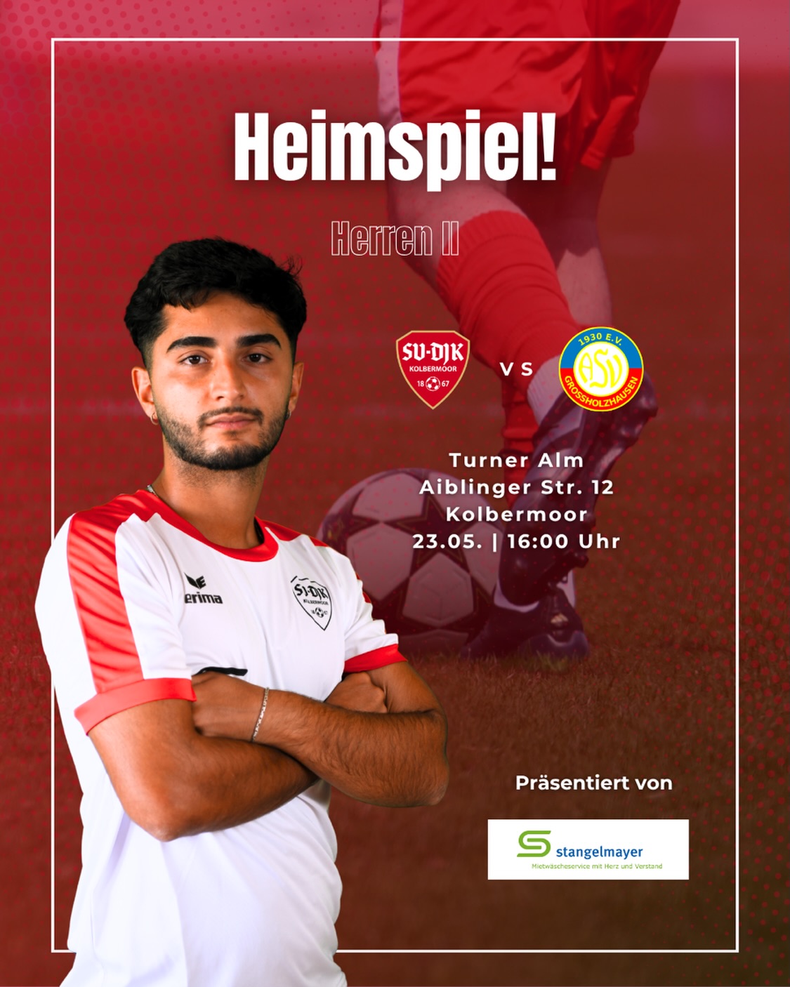 Bei bestem Wetter empfängt unsere zweite Mannschaft heute um 16:00 Uhr die @hoizhauser_uhus II aus Grossholzhausen. Kommt’s gerne vorbei!
#svdjkkombermoor #kolbermoor #fussballkolbermoor #heimspiel #unsschreibtmangemeinsam