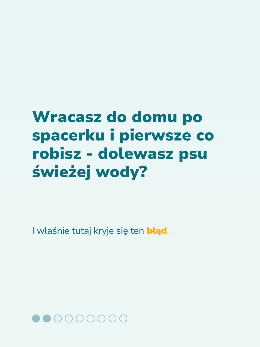 Codziennie wymieniasz psu wodę? 👀
To super. Ale wiele osób nadal popełnia przy tym jeden bardzo popularny błąd.
I właśnie o tym jest ta karuzela 💛