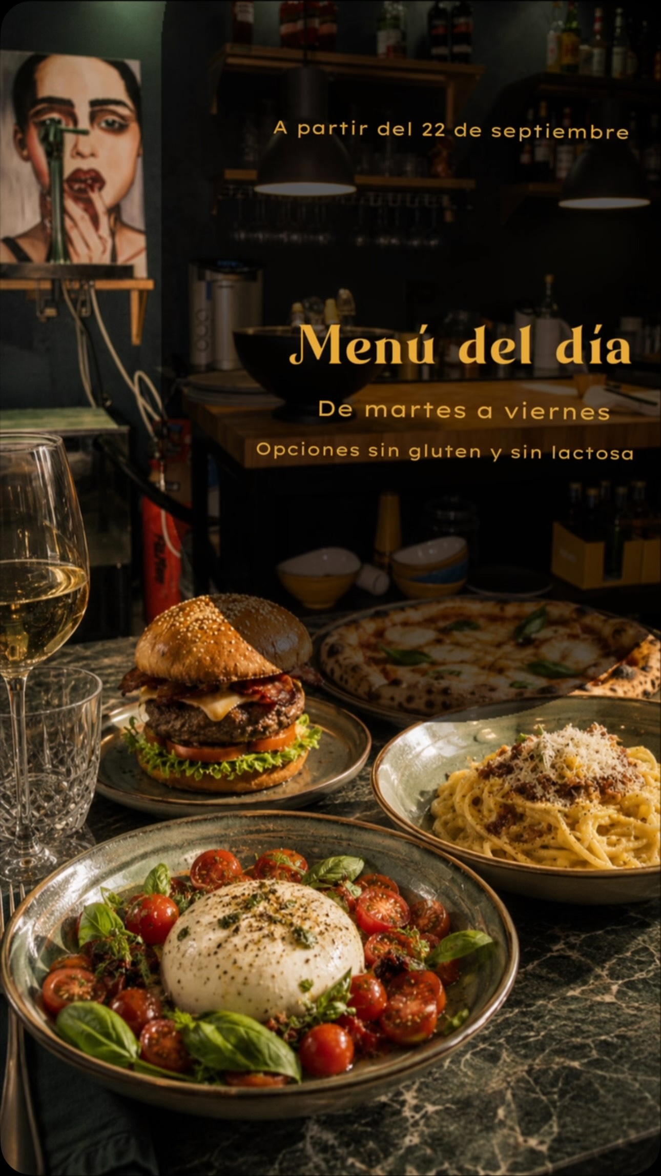 A partir de septiembre, disfruta del menú del día de Apribocca: recetas mediterráneas, pizzas, ensaladas, pasta y burgers para saborear en buena compañía.
? De martes a viernes
?️ Menús desde 14,90 €
? Incluye bebida + postre o café
? Opciones sin gluten y sin lactosa
¿A quién traerías a comer contigo? Etiquétalo en los comentarios. ?
#Apribocca #MenúDelDía #barcelona #RestauranteItaliano #poblenou