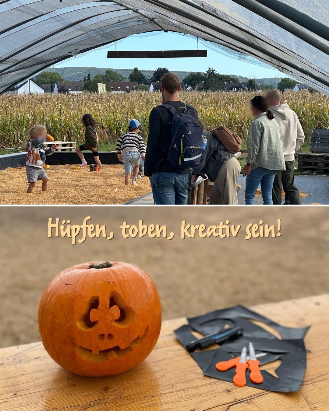 It‘s pumpkin season! 🎃🧡
Ab dem 29. August wird es bei uns noch bunter! 🍂
Während ihr bereits durch unser Maislabyrinth rätseln könnt, wartet schon das nächste Highlight auf euch:
Unsere Kürbiserlebniswelt öffnet offiziell ihre Tore! ✨
Freut euch auf jede Menge Kürbisse, herbstliche Stimmung und ganz viel zu entdecken!
📅 Eröffnung: 29. August
Kommt vorbei, entdecke unsere Kürbiserlebniswelt und verbringt einen schönen Tag bei uns 🧡
Wir freuen uns auf euch!
#kürbiserlebniswelt #eröffnung #herbst #ausflugsziel #familienausflug